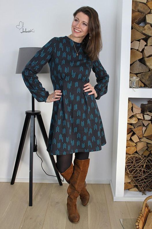 Jerseykleid (34-56) JOIA Kleid mit Abnähern SCHNITTMUSTER image number 10