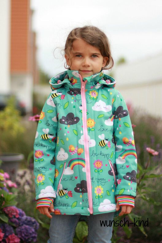 Softshelljacke Kinder Schnittmuster Gr. 74-176 - PEPE #74 image number 3