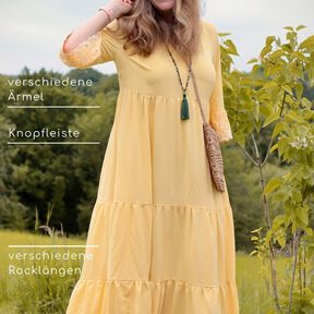 Kleid Damen – eBook Schnittmuster 32-54 – Cadiz & Marbella 