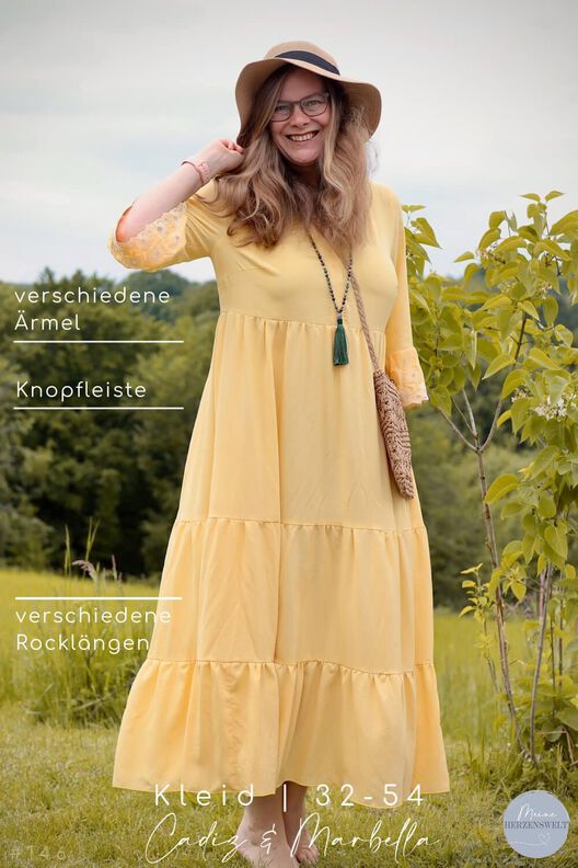 Kleid Damen – eBook Schnittmuster 32-54 – Cadiz & Marbella  image number 2