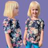 Mädchen Shirt Easy Puffärmel kurz & lang TRENDI ♥ Gr. 92-164 thumbnail number 3
