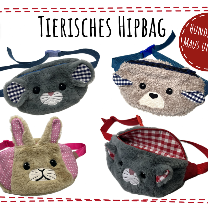 Tierisches Hipbag Hund Katze Maus Hase Basis eBook image number 1