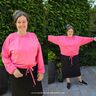 Oversize Sweater / Pullover mit Gummizug 34-56 thumbnail number 11