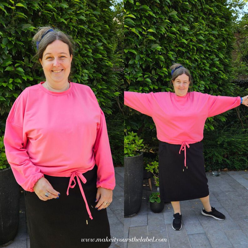 Oversize Sweater / Pullover mit Gummizug 34-56 image number 11