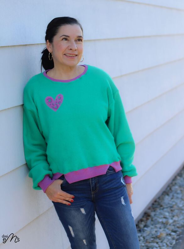 Sweater RUBANO Gr. 32-56 + gratis Plottdatei Schnittmuster image number 4