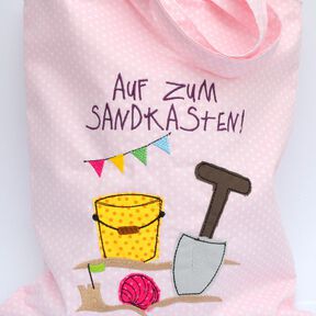Stickdatei Sandspielzeug Sandkasten 13x18cm