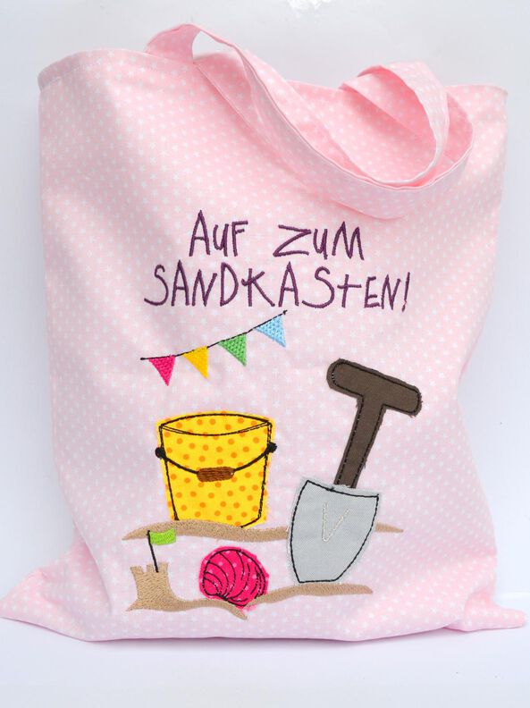 Stickdatei Sandspielzeug Sandkasten 13x18cm image number 1