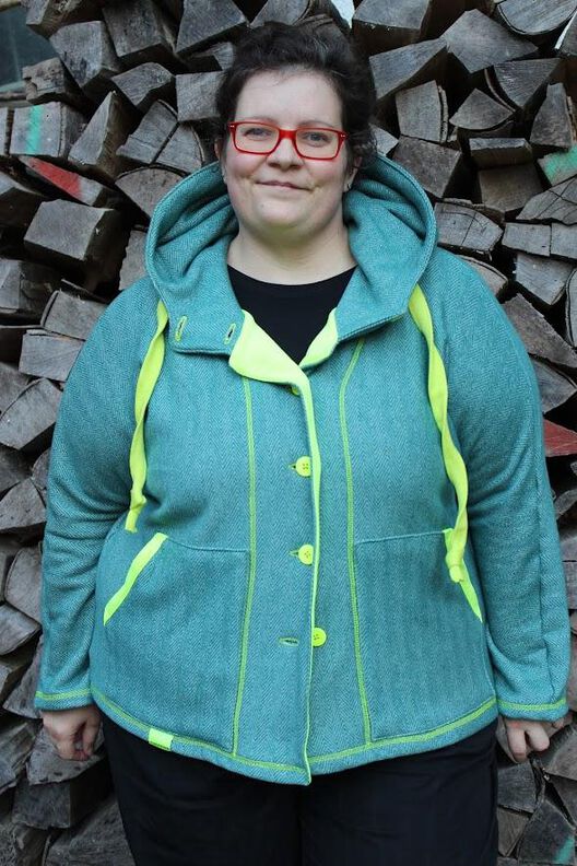 Wolljacke, Sweat (34-56) ROXO Damen Jacke Schnittmuster image number 3