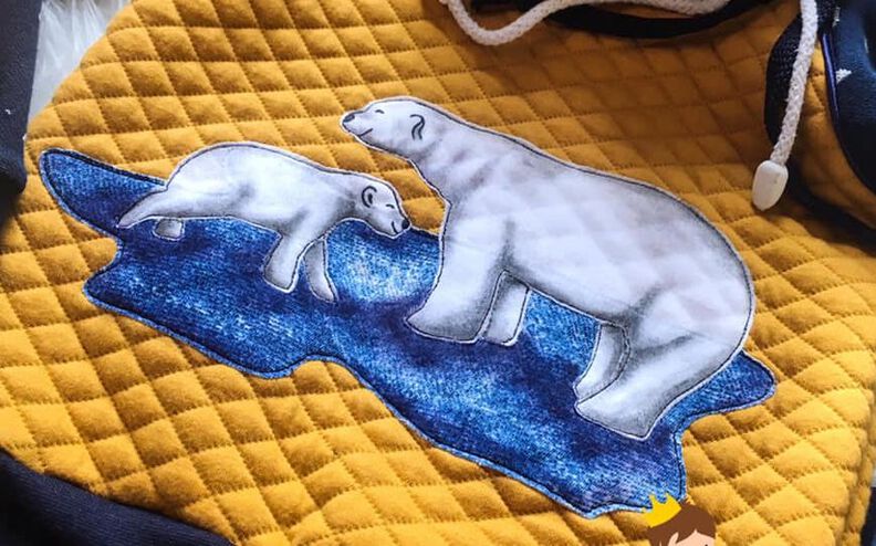 Applikationsvorlage und Nähanleitung Eisbären  image number 1