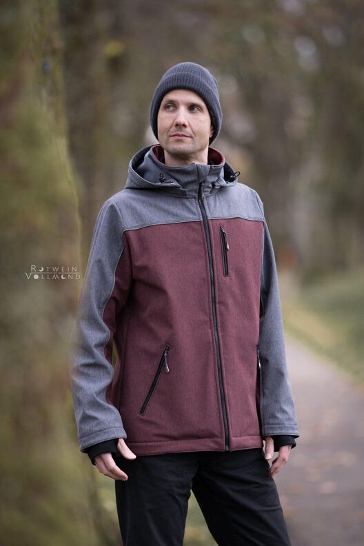 Softshelljacke Herren Schnittmuster Gr. XS-4XL - PEPE #85 image number 10