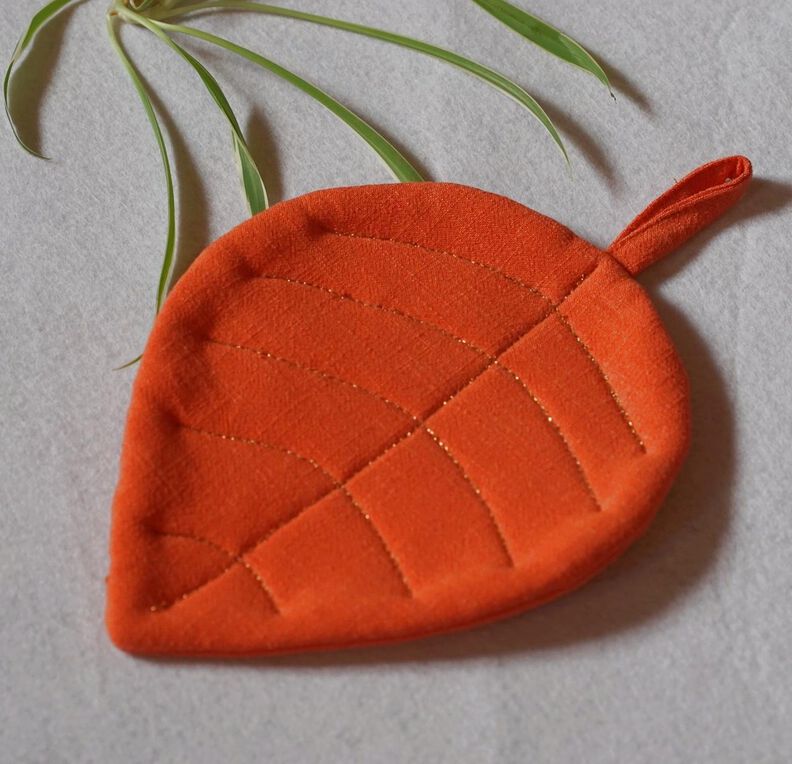 Blätter Topflappen Eiche Ginkgo nähen image number 6