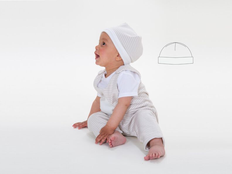 Schnittmuster Baby Overall zum Wenden und Mütze image number 10
