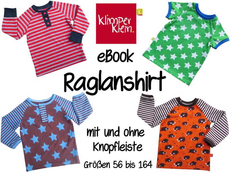 Ebook Raglanshirt Gr. 56 - 164 mit optionaler Knopfleiste image number 4