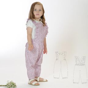Schnittmuster Mädchen Latzhose mit Rüschen DAISY