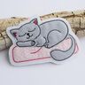 Stickdatei Katze doodle schlafende Katze 5 Größen thumbnail number 1