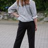 Hose mit Boot Cut "MALIA" Schnittmsuter Gr. 158–46 thumbnail number 3