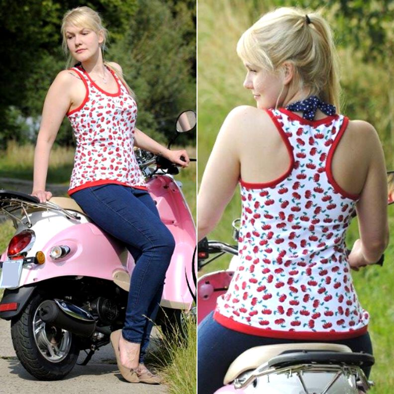 Tank Top Sommer Shirt Racerback MANDIRI ♥ Gr. 34-46 image number 5