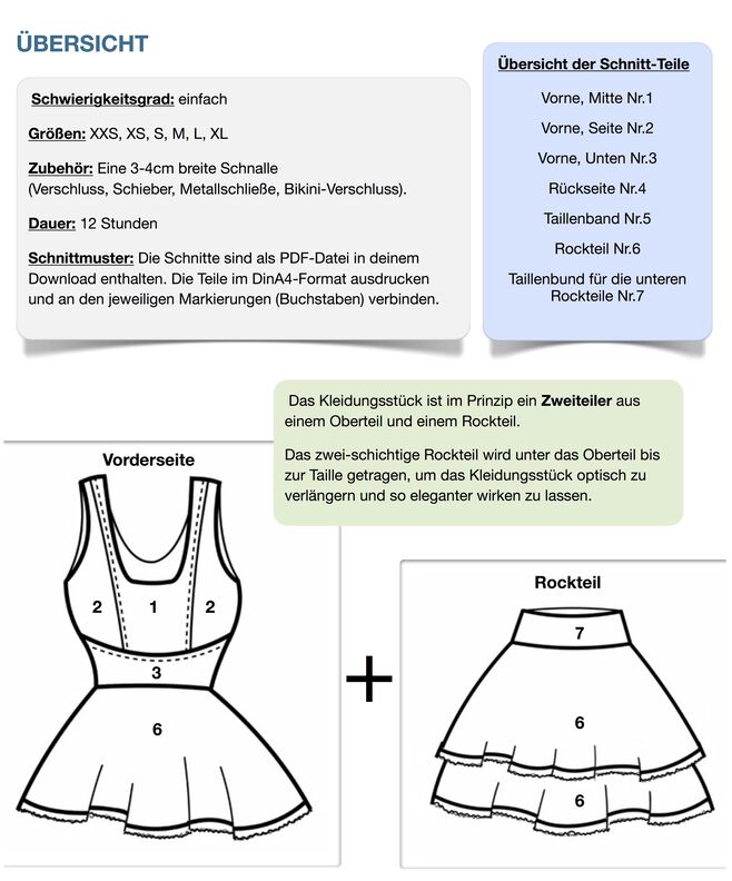 Kleid #Victoria Nähanleitung und Schnittmuster (XXS-XL) image number 8