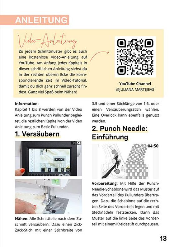 Pullunder zum Punchen & Nähen mit Videoanleitung Gr. XS-XXXL image number 9