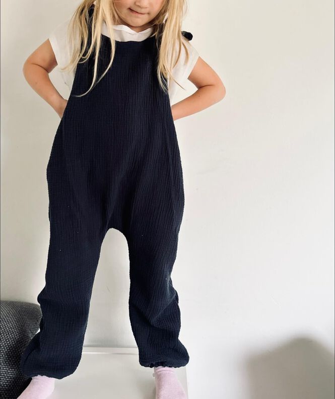 Romper MILO / Einteiler aus Webstoff & Musselin  image number 4