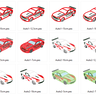 Stickdatei Rennauto  thumbnail number 3