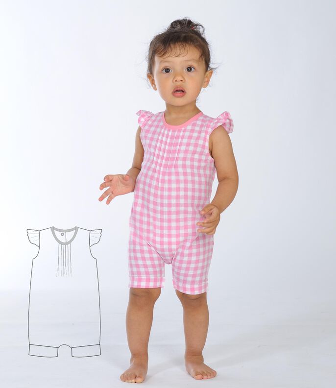 Schnittmuster Baby Mädchen Jumpsuit mit Haarband MIA image number 9