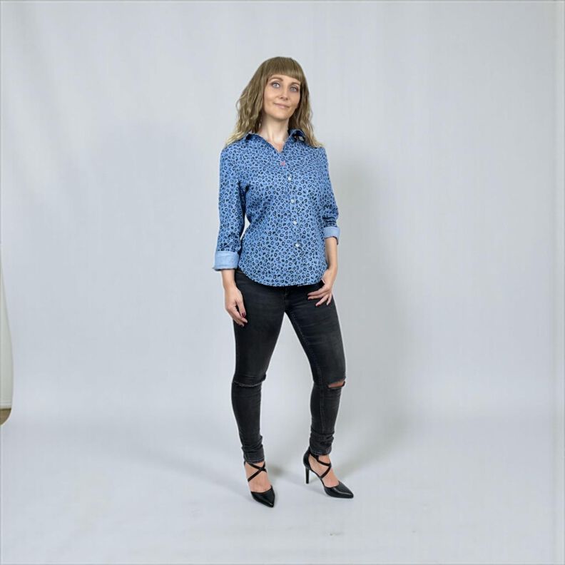 Bluse mit Tasche, Schnittmuster mit Ebenen, A4, A0+, Beamer image number 4