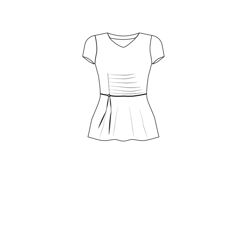 Shirt JOYCE Gr. 34-54 PDF-Schnitt A4, A0, Anleitung image number 2