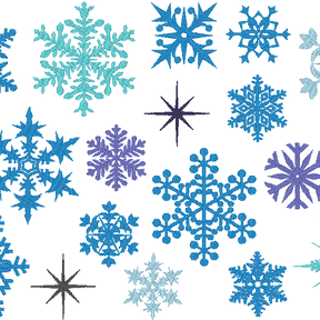 Schneeflocken Schneestern Stern Stickdatei Mega Set 
