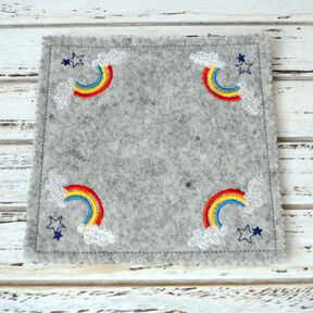 ITH Stickdatei Untersetzer Himmel 6 Motive