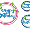 Stickdatei - Happy Birthday Kreis Button in 16 Gr. thumbnail number 5