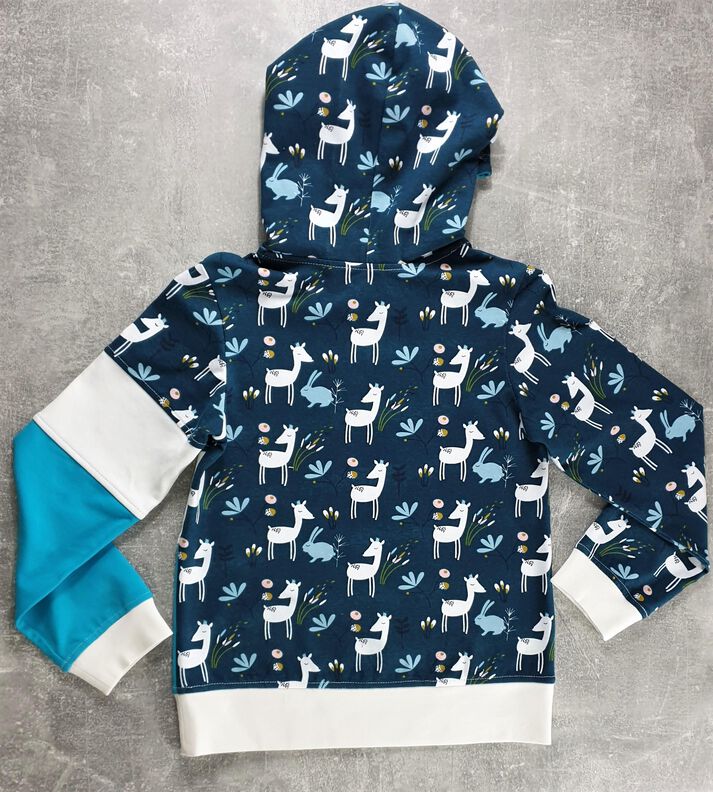 „Pia“ – Kinderhoodie mit Teilungsnähten, Gr. 86–158, A4+A0 image number 2