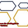 6-eck Rahmen Button Wabe Stickdatei für Stoff-Applis thumbnail number 4