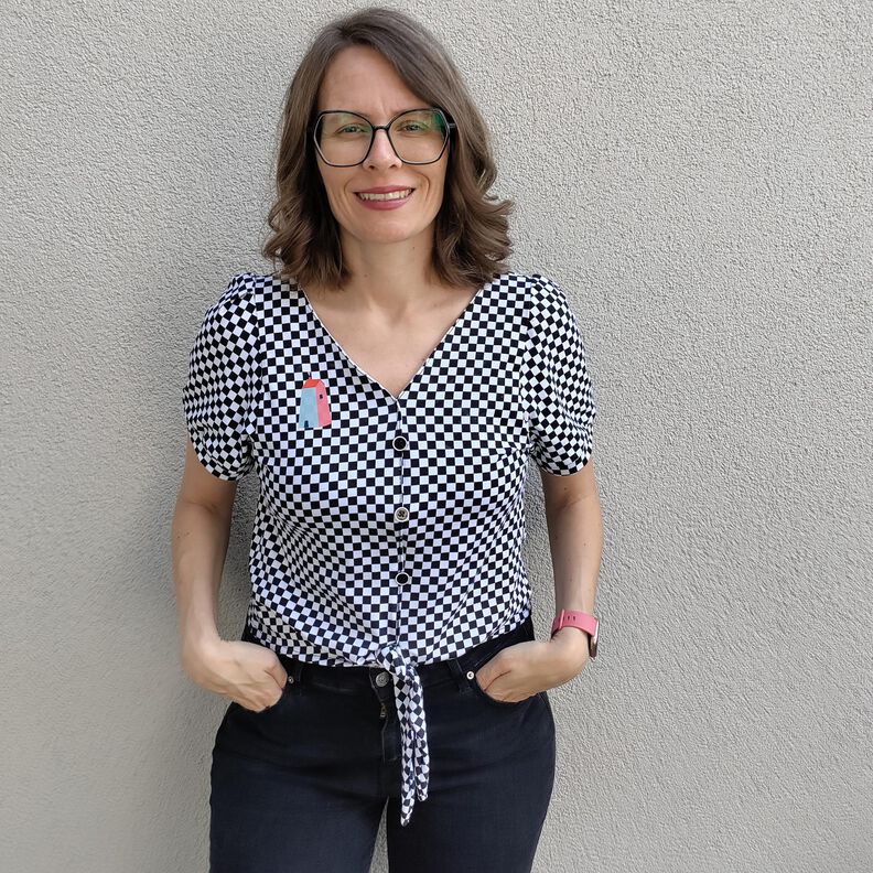Knotenshirt/ Bluse "Knotilda" Größe 32-52 image number 8