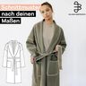 Schnittmuster nach Maß: Mantel OHNE NÄHMASCHINE nähen Damen thumbnail number 1
