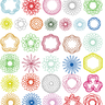 Stickdatei 49 Zirkel Mandala Mini Blumen 2 - 4cm Teil 1 thumbnail number 1