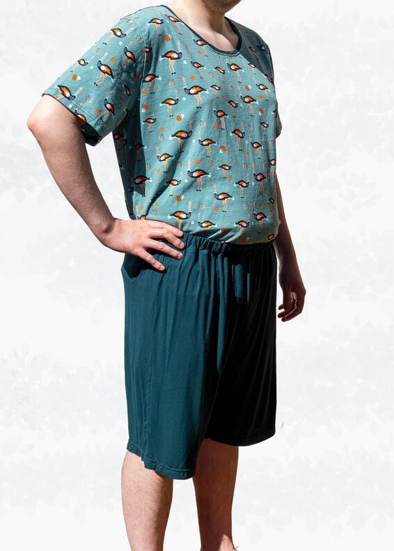 Pyjama Schlafanzug für Herren, Shirt und Hose Gr 44-60 A4+A0 image number 6