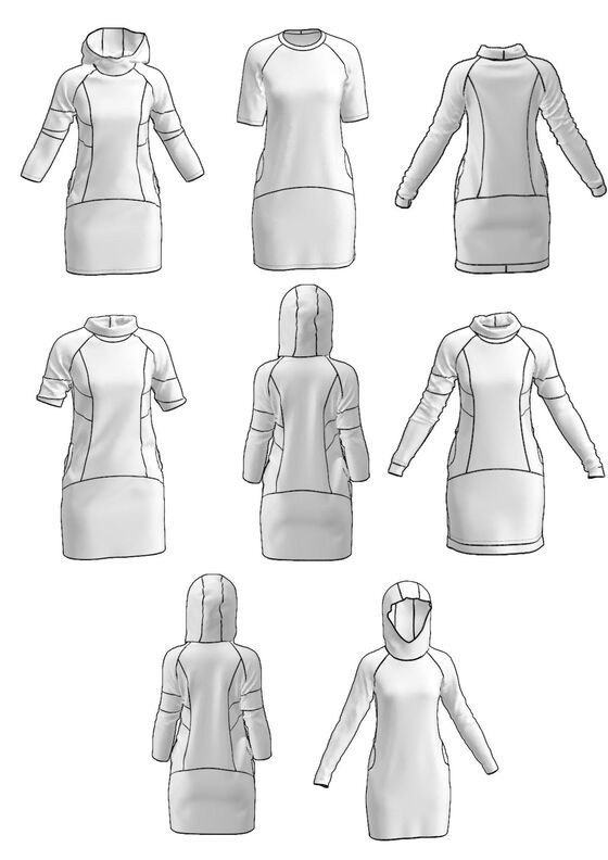 Querida - Raglan Sweatkleid Gr. 34 - 52 image number 2