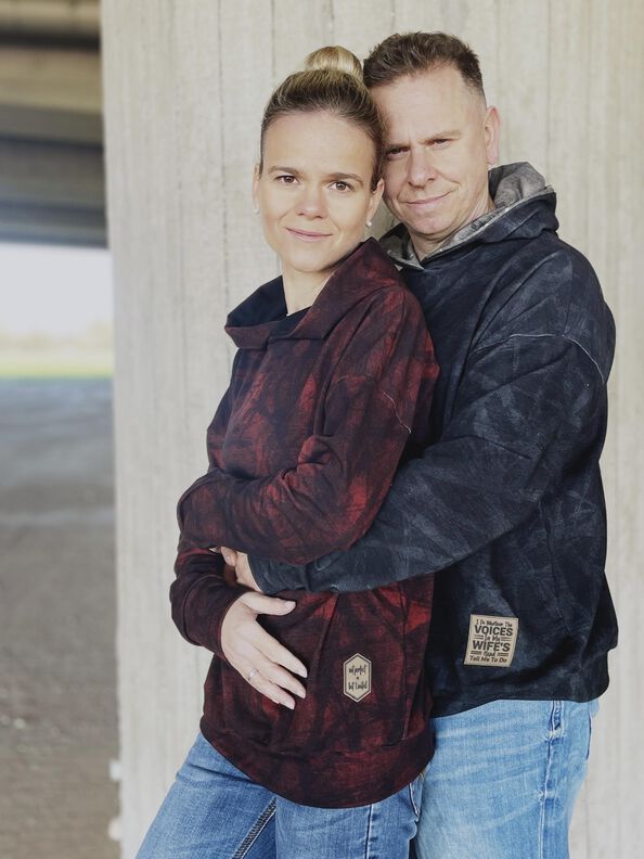 lovely lady & men oversized hoodie Damen & Herren Sweater image number 6