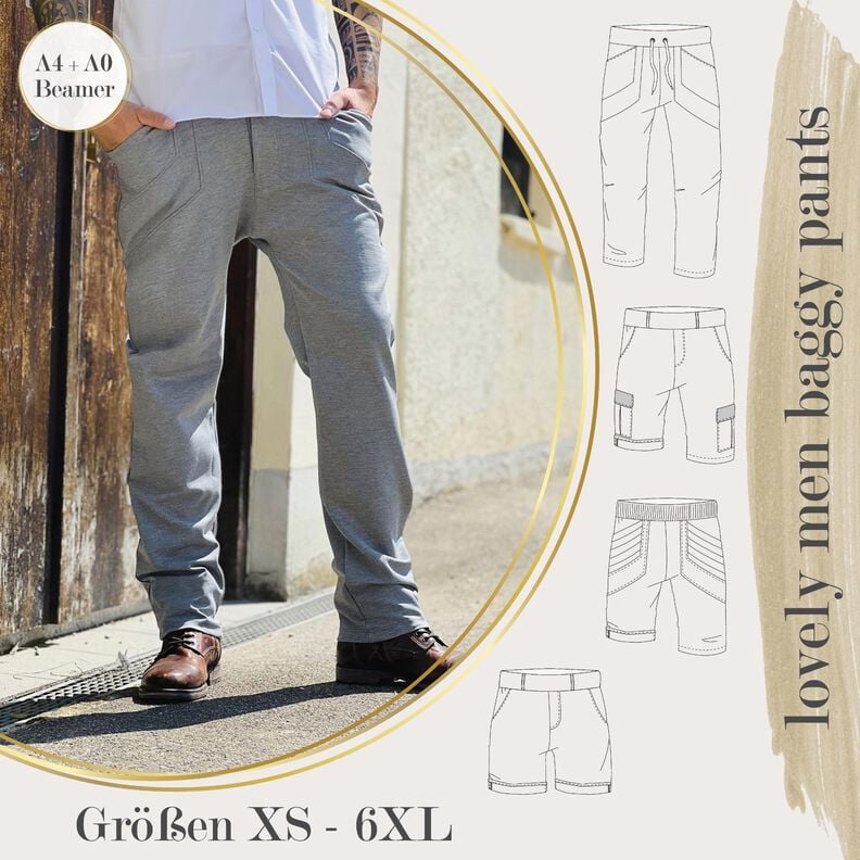 BEAMER&A0&A4 lovely men baggy pants XS-6XL Herren Hose image number 1