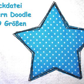 Stickdatei Doodle Stern 