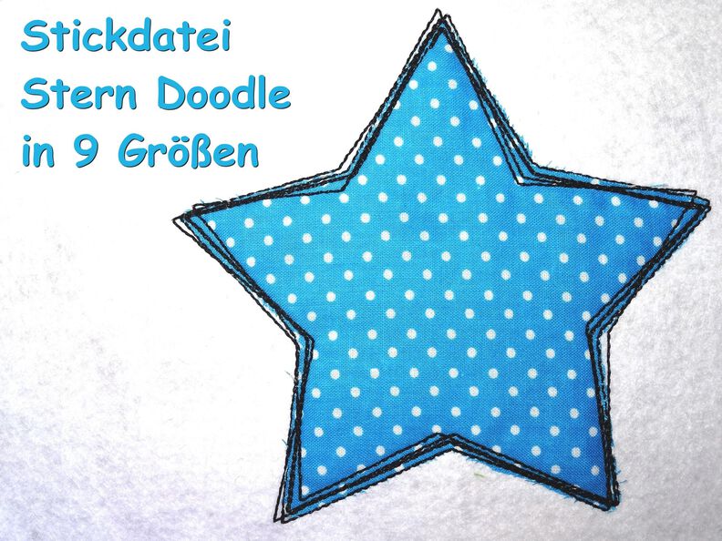Stickdatei Doodle Stern  image number 1
