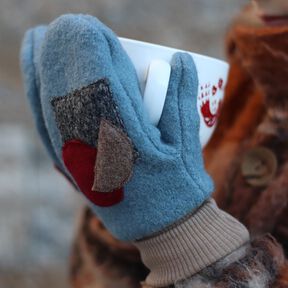 Handschuhe Sne Gr. 56-170 A0, Walk, Fleece