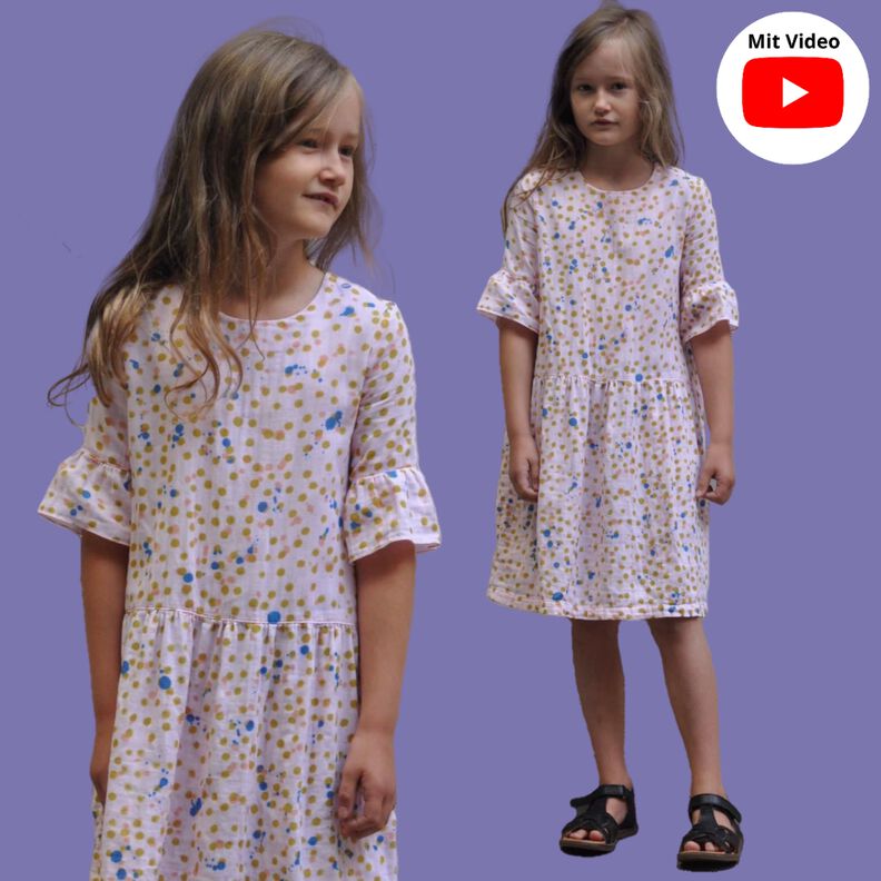 Kinder Kleid Stufenkleid viele Optionen CANTIK ♥ Gr. 110-164 image number 1
