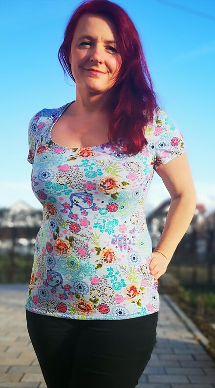 Shirt PETITE LONA Gr. 34-50 PDF-Schnitt A4, A0, Anleitung image number 8