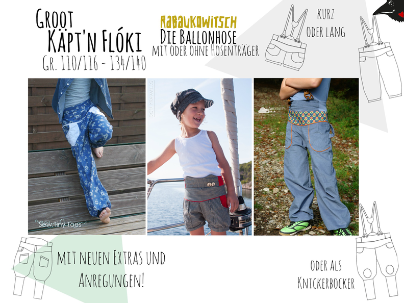 Käpt'n Flóki groot Retro Ballonhose image number 1
