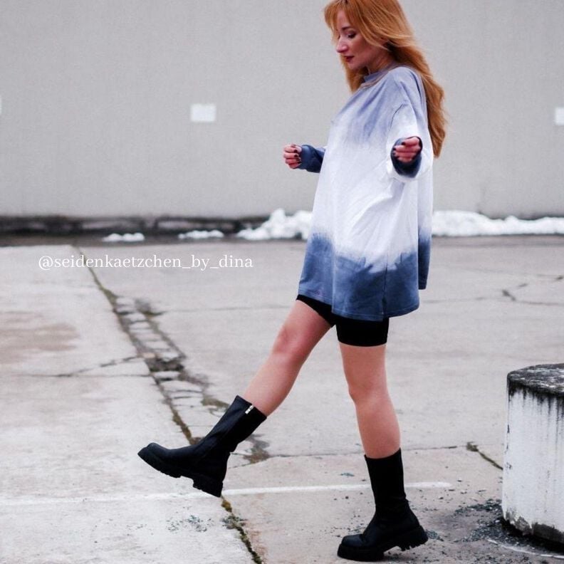 Oversized Sweatkleid / Sweater  / Pullover - Größen 34-50 image number 5