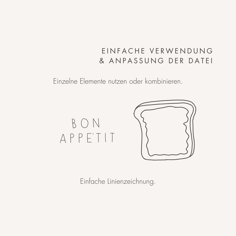 Plotter- und Laserdatei "TOAST" SVG PNG image number 3