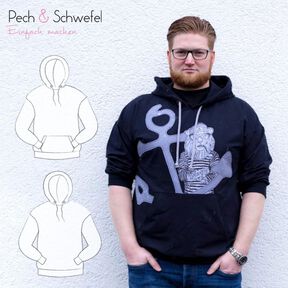 E-book Hoodie „Oslo“ Herren Gr. 44 – 62 in A4 und A0 