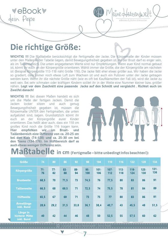 Softshelljacke Kinder Schnittmuster Gr. 74-176 - PABLO #72 image number 4